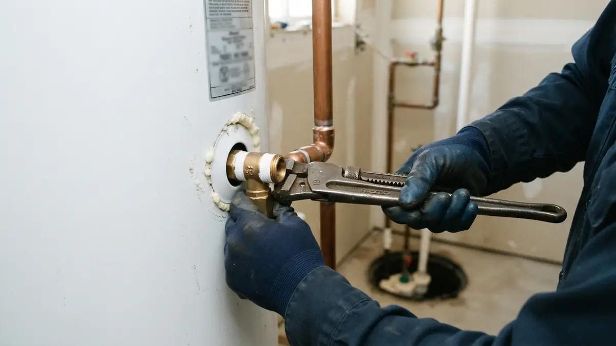 Dripping relief valve, a common reason to book water heater leak repair
